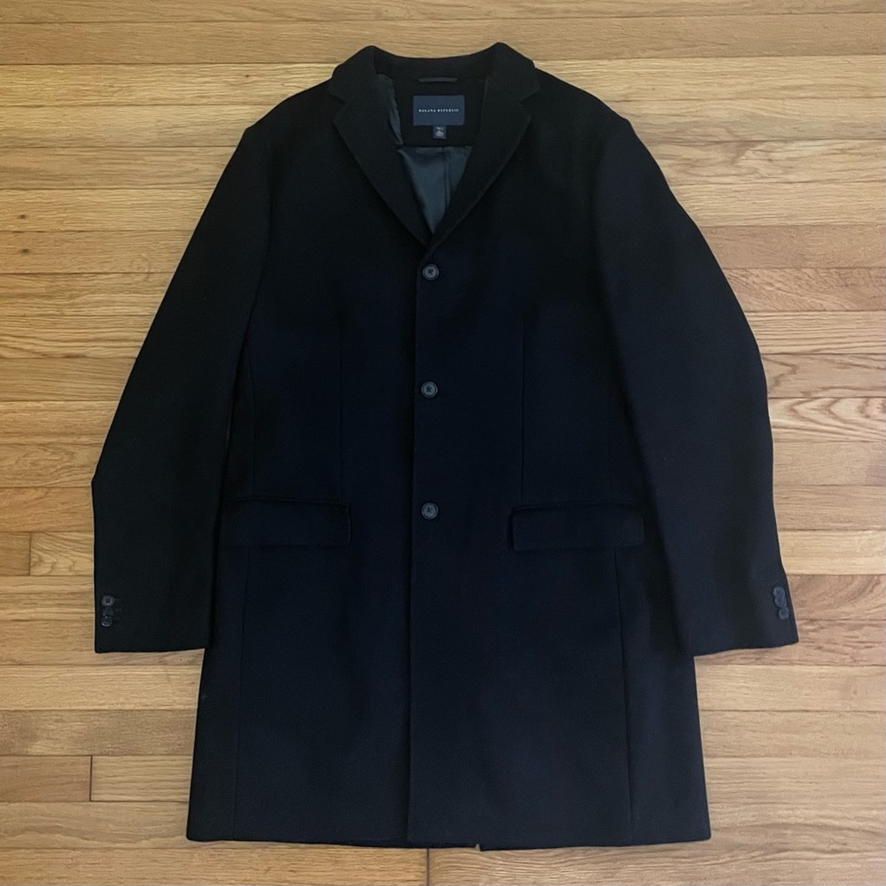 Banana Republic Men’s Tall XL Wool Top Coat